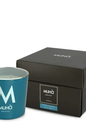 Sconto Muhà Candela in Vetro 270g Menta e Sandalo