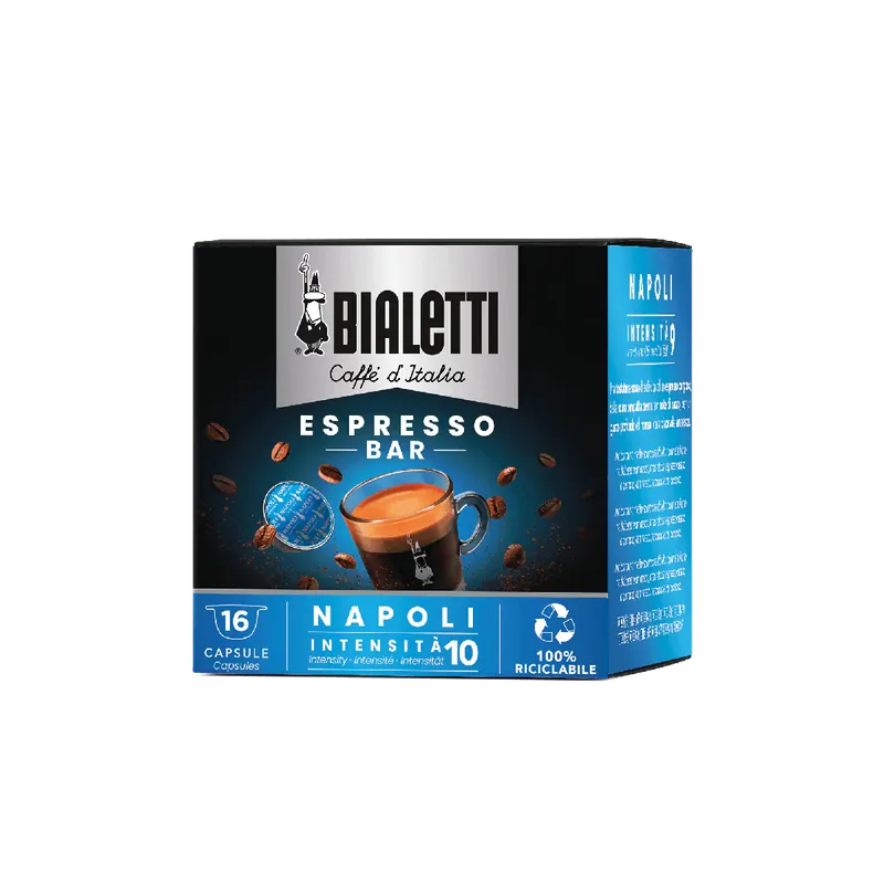 Bialetti Box 16 Capsule Caffè Napoli Reso Gratuito