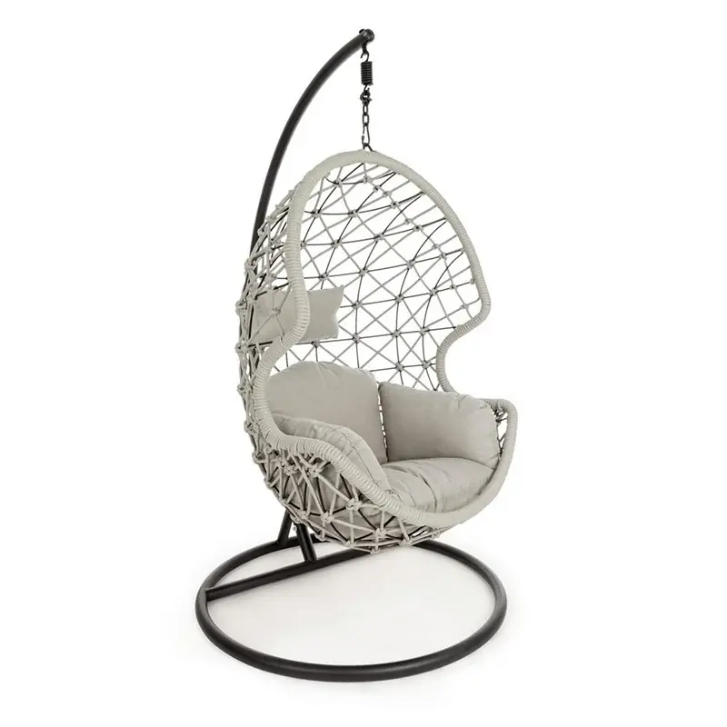 Andrea Bizzotto Sedia Poltrona Sospesa a Dondolo Luxury Kelly H 1.86 Mt Antracite Professionale