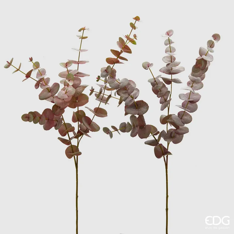 EDG Enzo De Gasperi Set 2 Rami di Eucalipto Olis H96 cm Sfumature di Rosa Promozione Esclusiva