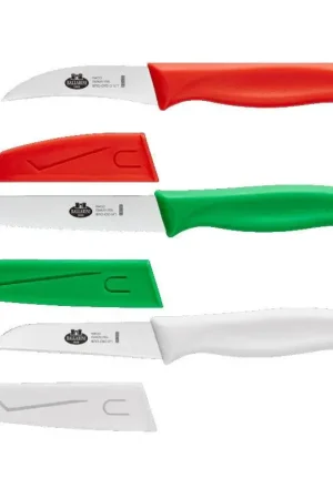 Economico Ballarini Set 3 Coltelli Mincio con Coprilama