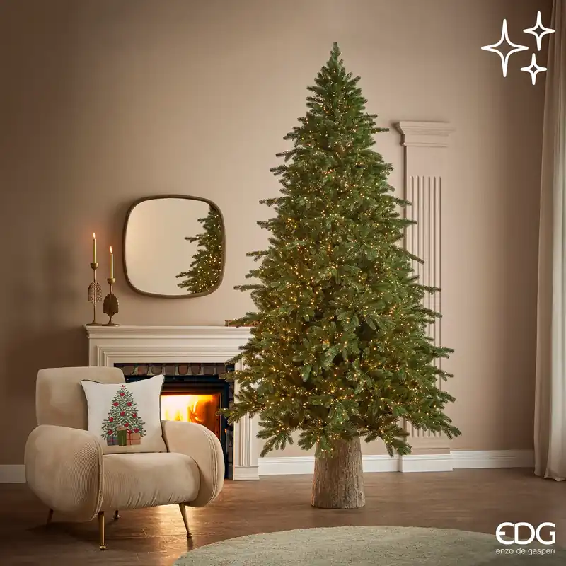 EDG Enzo de Gasperi Albero di Natale Total PE Pino Imperial New H240 cm 5300 Mini Led Must-Have