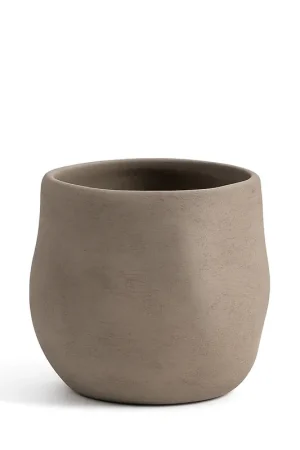 Mascagni Casa Vaso in Ceramica H17,5 cm Tortora Promo Stagionale