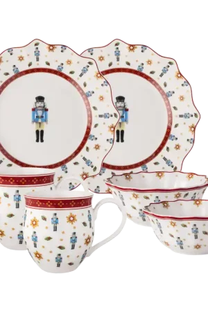 Più Venduto Villeroy & Boch Toy‘s Delight Set da Colazione Schiaccianoci in Porcellana