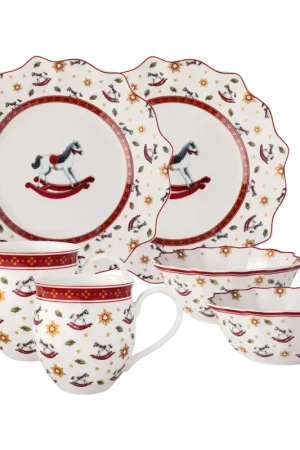A Buon Prezzo Villeroy & Boch Toy‘s Delight Set da Colazione Cavallo a Dondolo in Porcellana