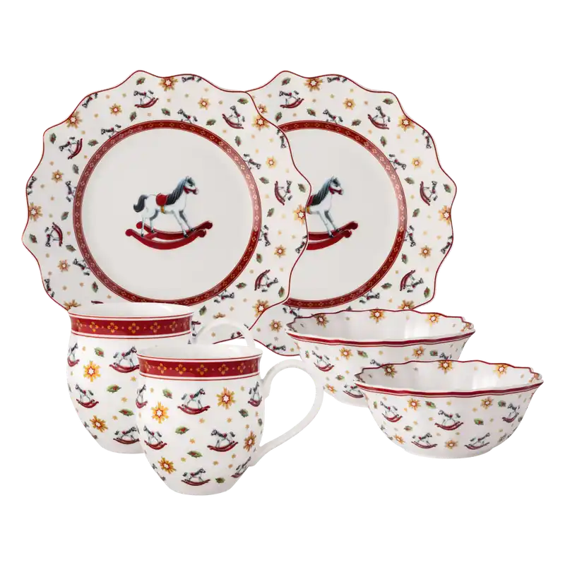 A Buon Prezzo Villeroy & Boch Toy‘s Delight Set da Colazione Cavallo a Dondolo in Porcellana