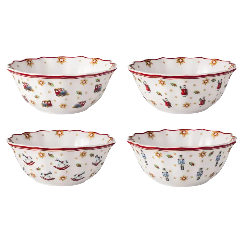Quantità Limitata Villeroy & Boch Toy‘s Delight Set 4 Ciotole Anniversary 280ml in Porcellana