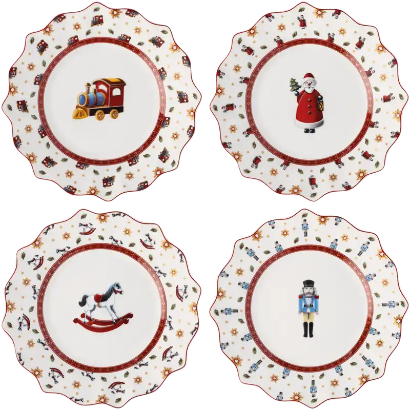 Villeroy & Boch Toy‘s Delight Set 4 Piatti Anniversary D24 cm in Porcellana Occasione Imperdibile