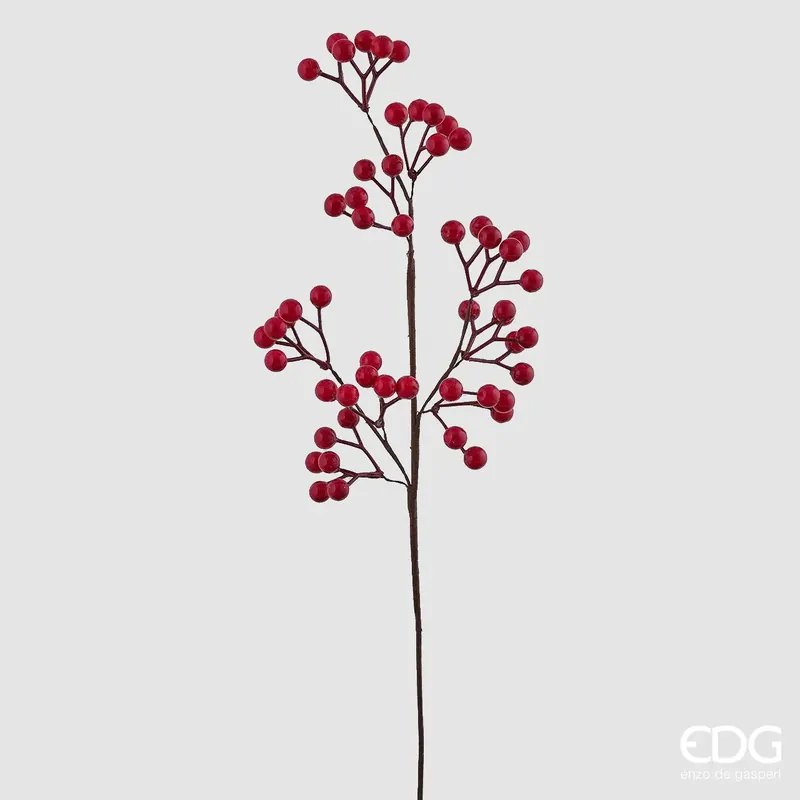 EDG Enzo De Gasperi Ramo Natalizio Ilex Bliss Rosso H58 cm Offerta Del Giorno