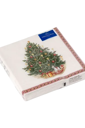 Villeroy & Boch Winter Specials Tovaglioli L‘Albero di Natale 25x25 cm 20 Pezzi A Buon Prezzo
