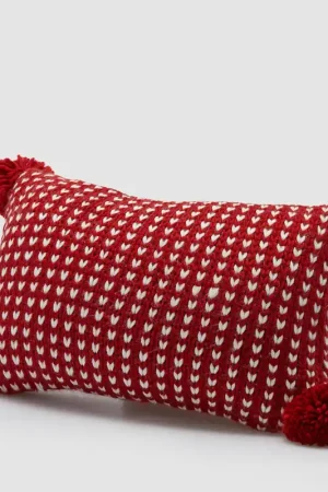 Affare EDG Enzo De Gasperi Cuscino Natalizio Tricot Rosso 50x30 cm