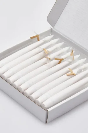 Acquista Ora EDG Enzo De Gasperi Set 10 Candele Bianche da appendere a Led con telecomando H15,5 cm