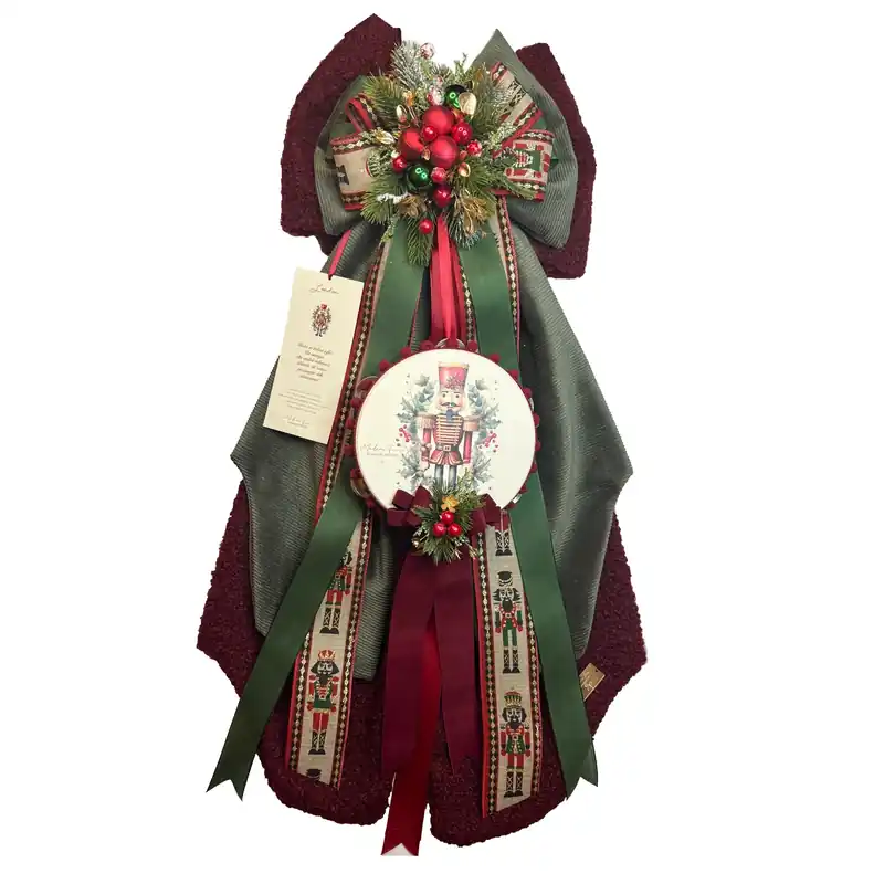 Bestseller Madame Fioccò Fiocco Fuoriporta Natalizio London H80 cm