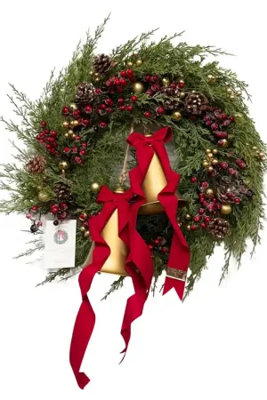 Madame Fioccò Ghirlanda Natalizia Note di Natale D60 cm Offerta Speciale