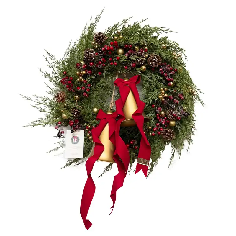 Madame Fioccò Ghirlanda Natalizia Note di Natale D60 cm Offerta Speciale