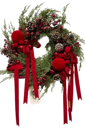 Madame Fioccò Ghirlanda Natalizia Riflessi di Natale D40 cm A Buon Prezzo