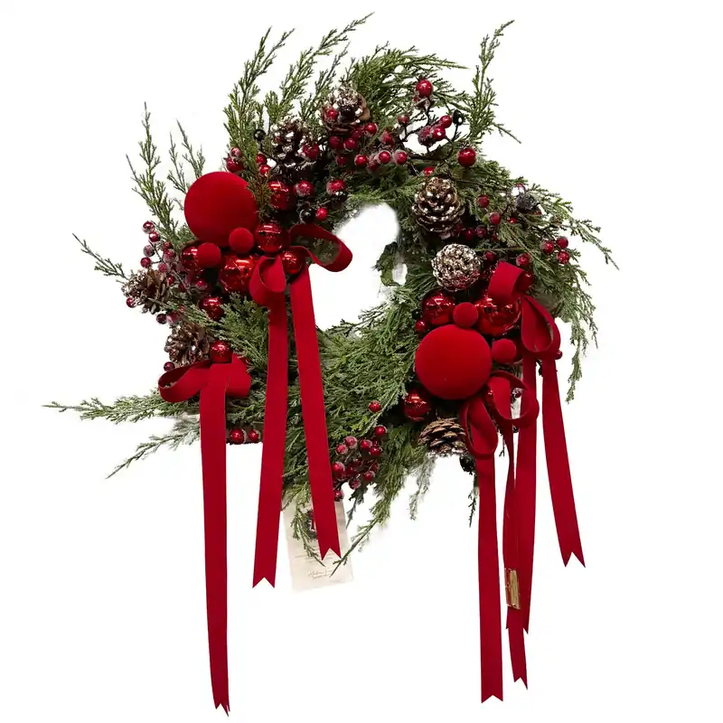 Madame Fioccò Ghirlanda Natalizia Riflessi di Natale D40 cm A Buon Prezzo