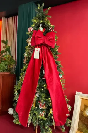 Madame Fioccò Mega Fiocco Natalizio Romantico H165 cm Rosso Prezzo Ridotto