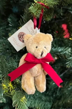 Madame Fioccò Decorazione Orsetto Teddy Cuore di Nocciola H12 cm Rosso Saldi