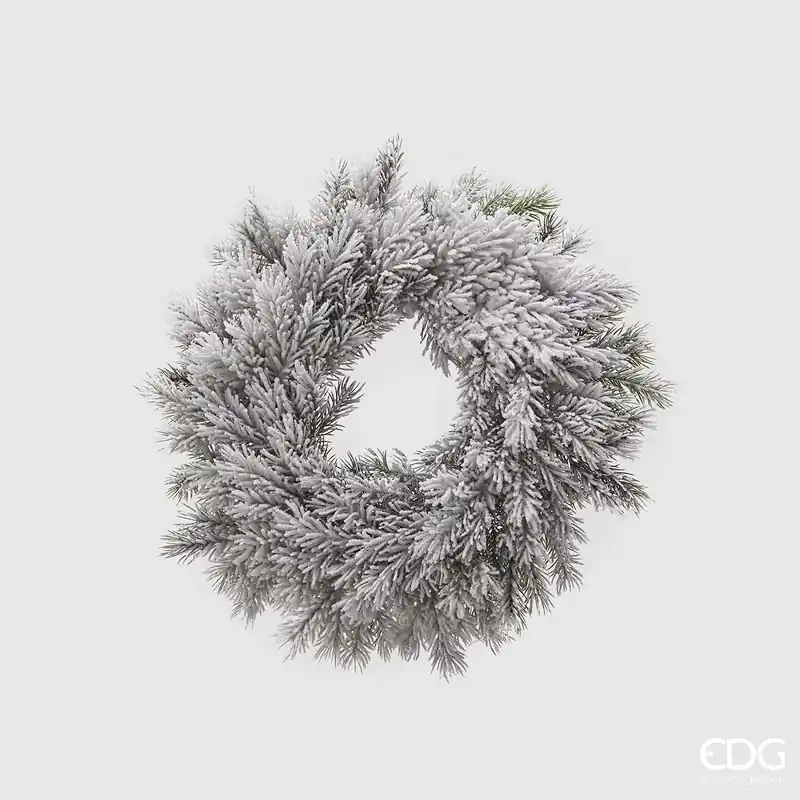 Prezzo Scontato EDG Enzo De Gasperi Corona Pino West Innevata D46 cm