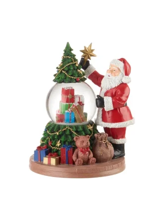 L‘Oca Nera Allegre Melodie Sfera Acqua Carillon Babbo Natale con Stella Affare