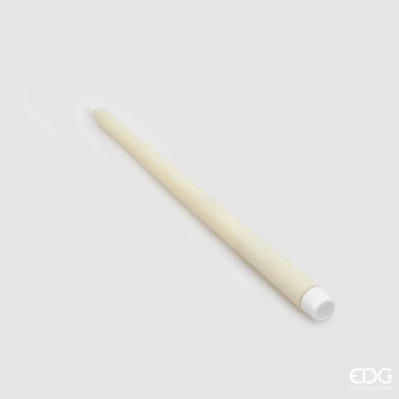 EDG Enzo De Gasperi Set 2 Candele Avorio Led con accesione e spegnimento Touch H25 cm Promozione