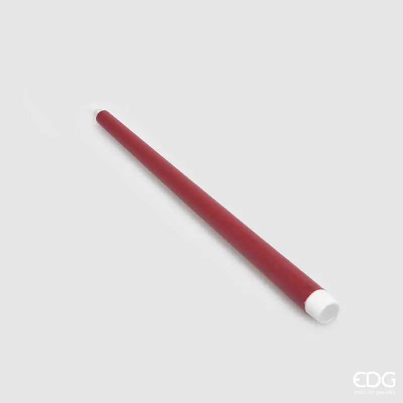 EDG Enzo De Gasperi Set 2 Candele Rosse Led con accensione e spegnimento Touch H25 cm Acquista Ora
