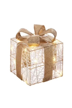 L‘Oca Nera Doni Delle Stelle Decorazione Pacco Regalo con 20 Led Offerta