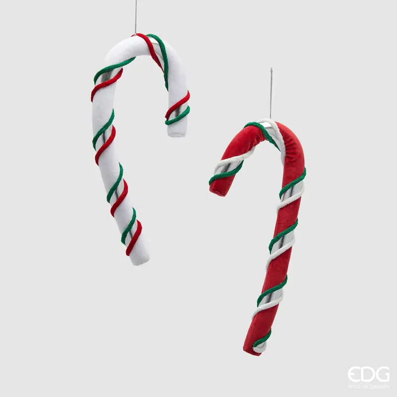 Soddisfatti O Rimborsati EDG Enzo De Gasperi Set 2 Addobbo Bastoncini di Zucchero Natalizi Grandi H42 cm