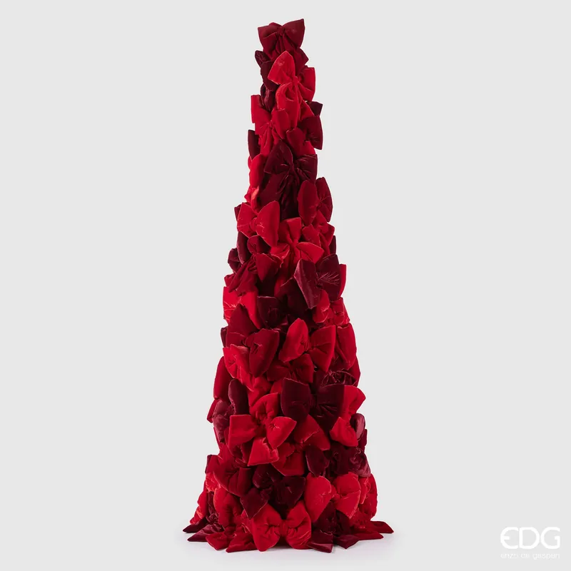 EDG Enzo De Gasperi Decorazione Natalizia Pino con Fiocchi Rosso H180 cm Ordina Subito