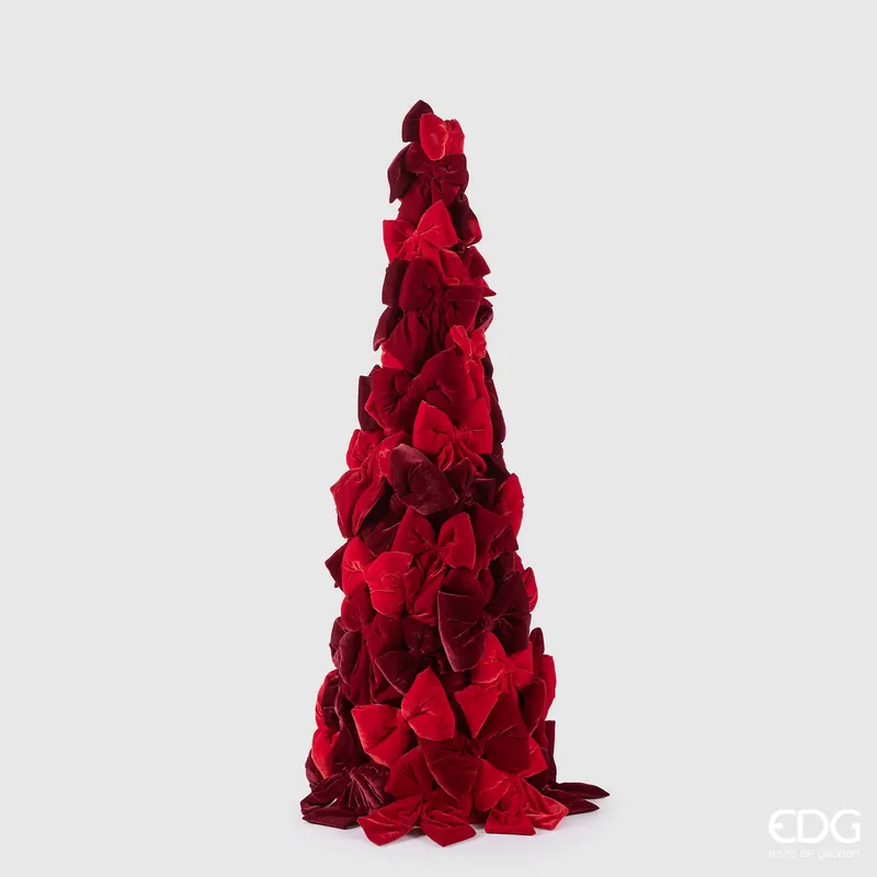 Occasione EDG Enzo De Gasperi Decorazione Natalizia Pino con Fiocchi Rosso H150 cm