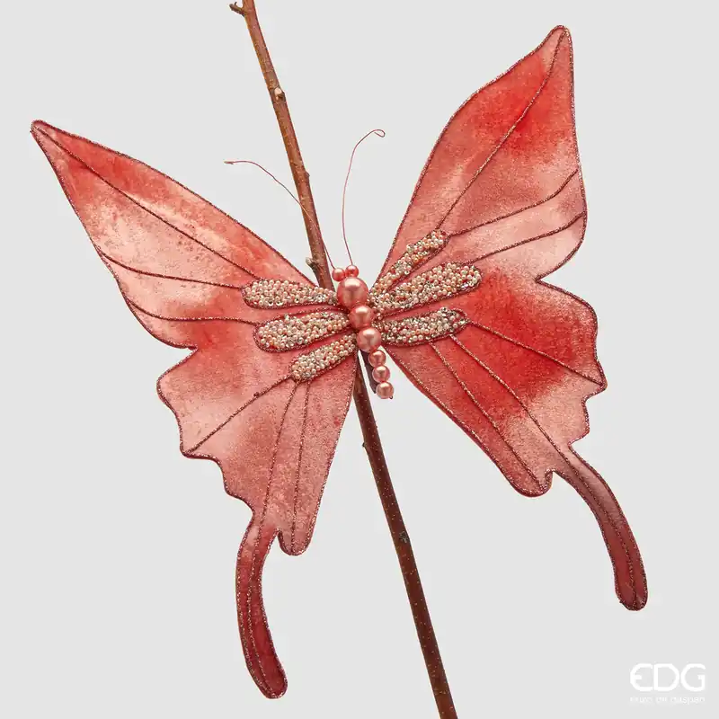 EDG Enzo de Gasperi Decoro di Natale Farfalla con clip D33 cm Miglior Prezzo