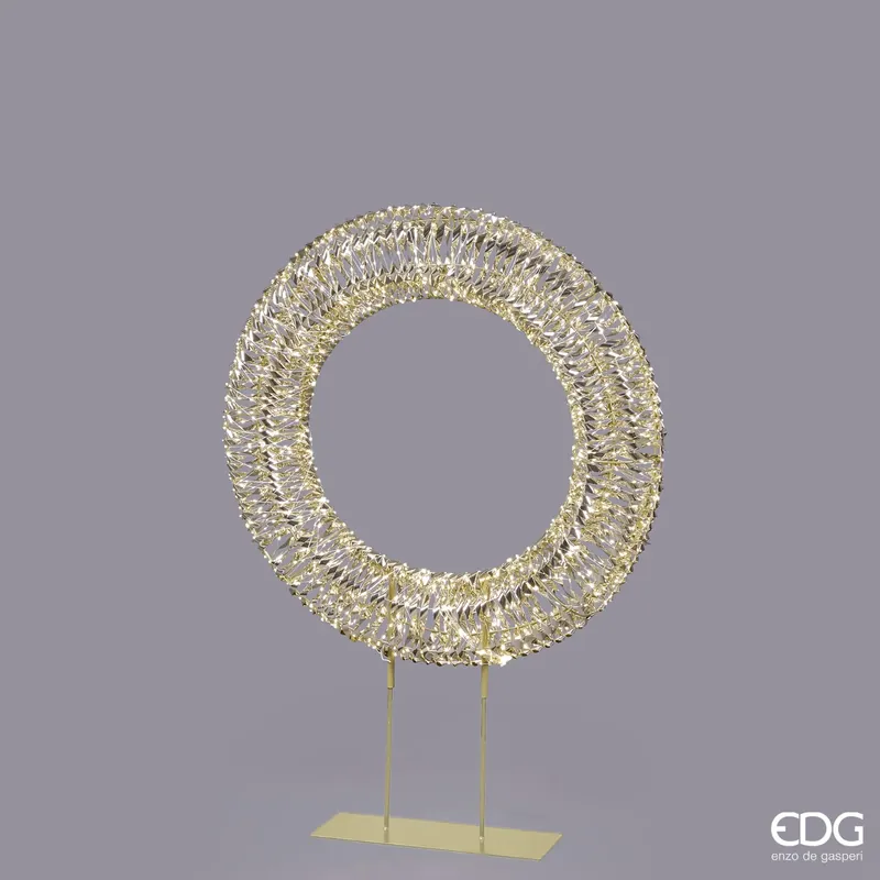 EDG Enzo De Gasperi Corona Led Luxury con Base 1440 Mircoled H100 D80 cm Occasione