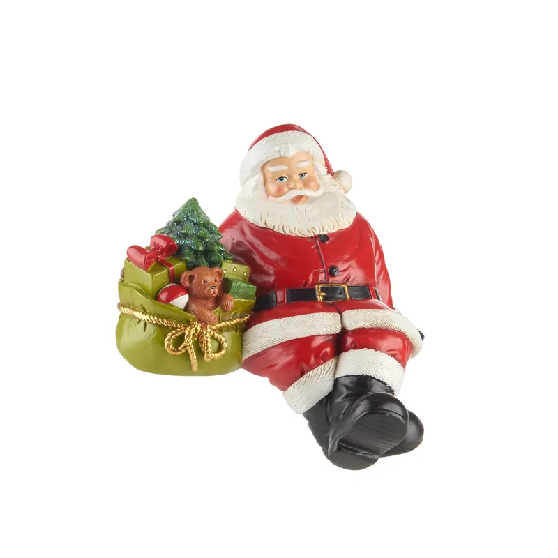 Reso Gratuito L‘Oca Nera Regali per Tutti Babbo Natale Seduto con Sacco dei Doni
