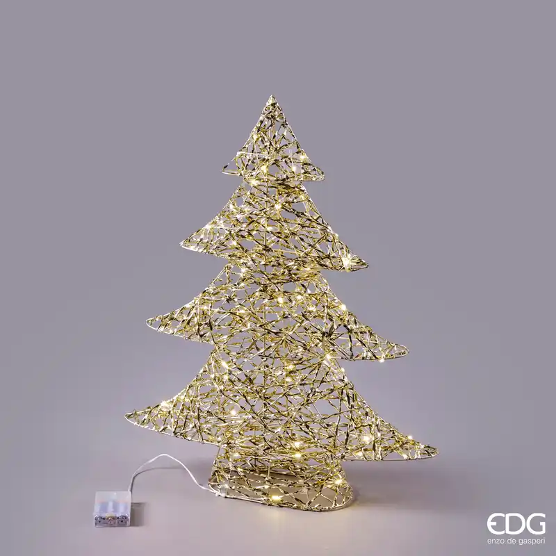 Solo Oggi EDG Enzo De Gasperi Decoro Albero led intreccio 60 MicroleD H60 cm