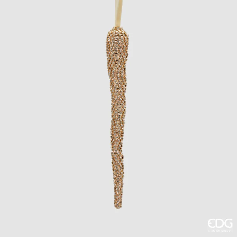 EDG Enzo De Gasperi Addobbo Ghiacciolo Lucente H23 cm Spedizione Espresso