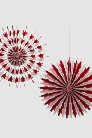 A Buon Prezzo EDG Enzo De Gasperi Set 2 Origami Rosso D30 cm
