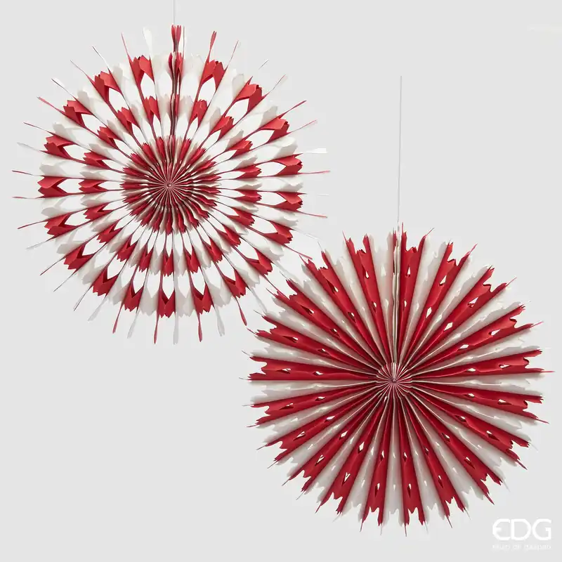 EDG Enzo De Gasperi Set 2 Origami Rosso D40 cm Ultime Pezzi