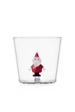 Ultimissimo Modello Ichendorf Milano Christmas Tales Tumbler Babbo Natale in Vetro