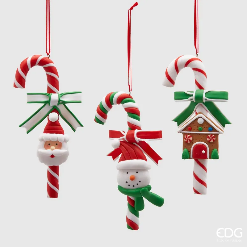EDG Enzo De Gasperi Set 3 Decori Candy Clay H14 cm Occasione Imperdibile