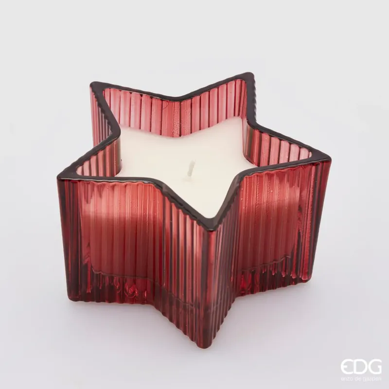 EDG Enzo De Gasperi Candela Stella Bordeaux H8 cm Affare