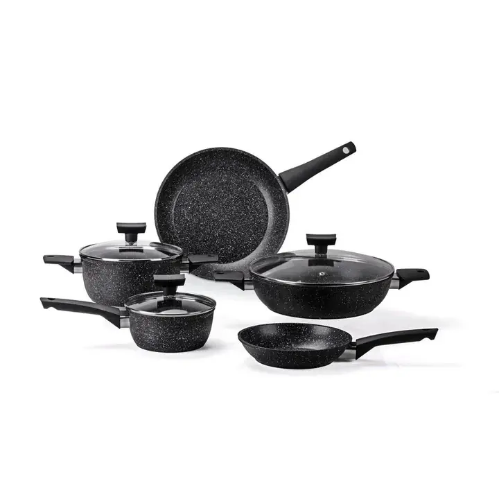 Moneta Batteria di Pentole Magnolia 8 pezzi Stone Black Vendita Finale