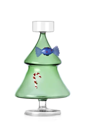 Ultimissimo Modello Ichendorf Milano Schiaccianoci Porta Tealight Albero di Natale in Vetro