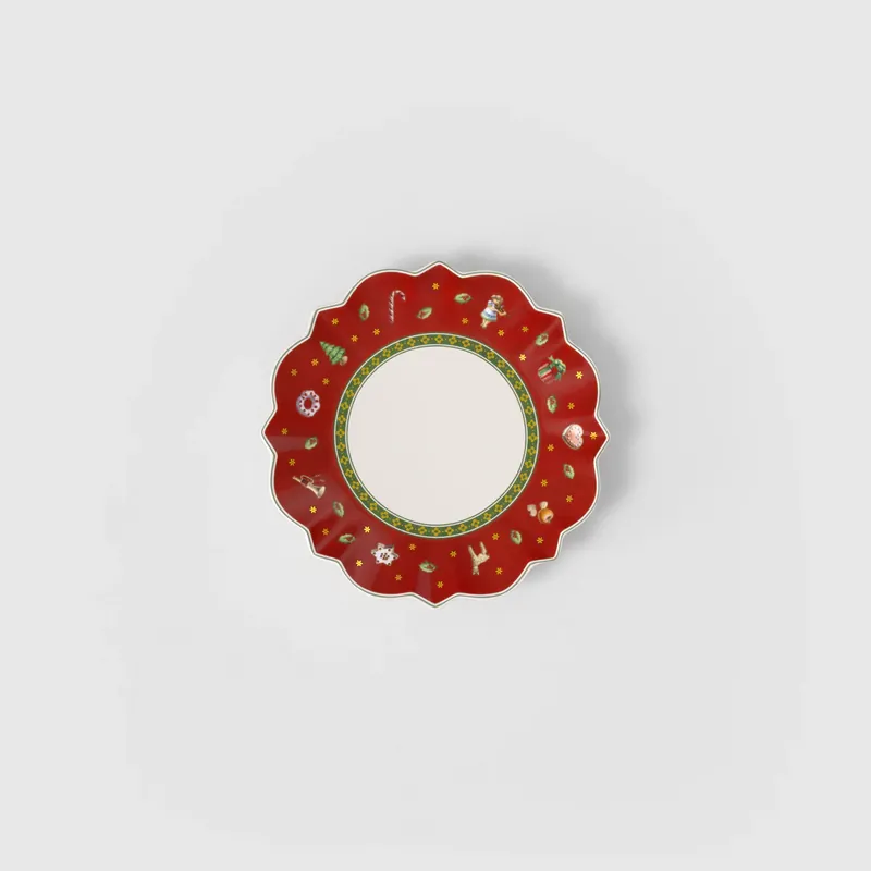 Offerta Lampo Villeroy & Boch Toy‘s Delight Piatto Pane Rosso in Porcellana