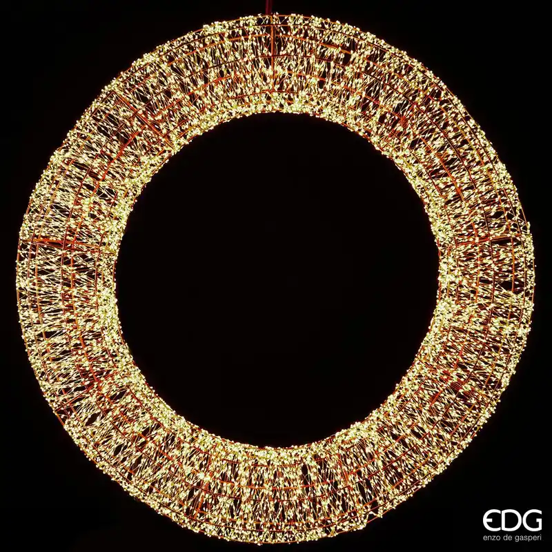 EDG Enzo De Gasperi Corona Ghirlanda Imperial Con 16800 Microled D115 cm Spedizione Espresso