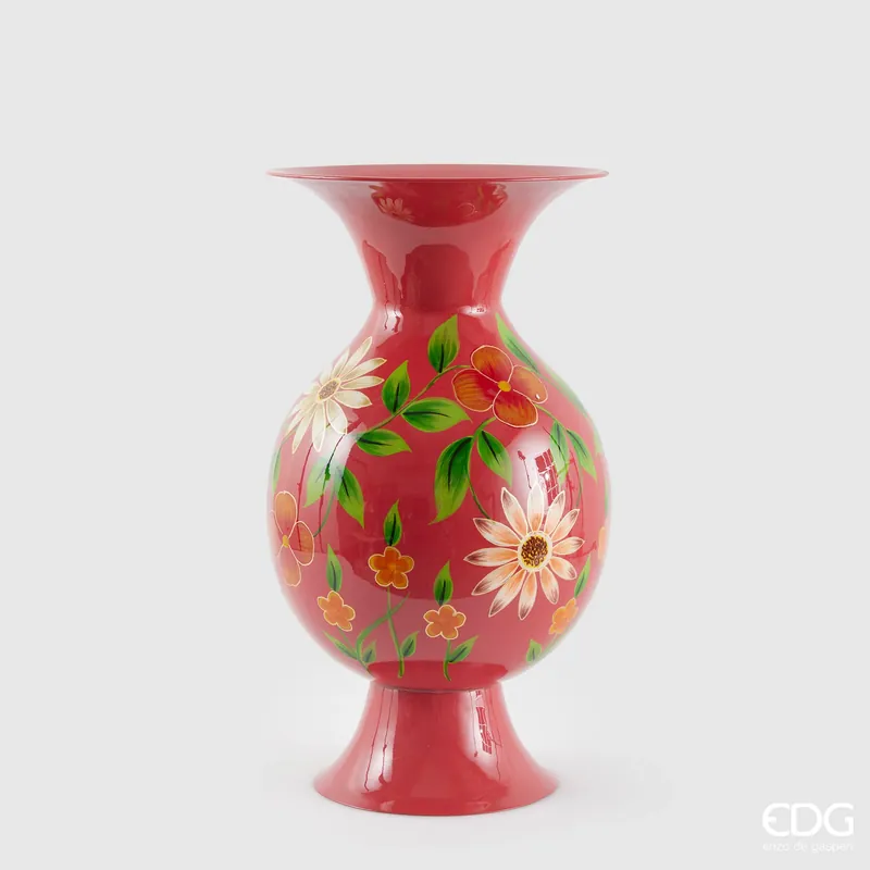 Novità EDG Enzo De Gasperi Vaso Floreale Bombato H45 D26 cm