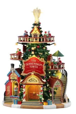 Occasione Lemax Collections I Negozi di Natale della Torre Tannenbaun con Luci