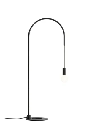 Zafferano Lampada da Tavolo Filo H113,6 cm Nero Opaco Nuovo Arrivo