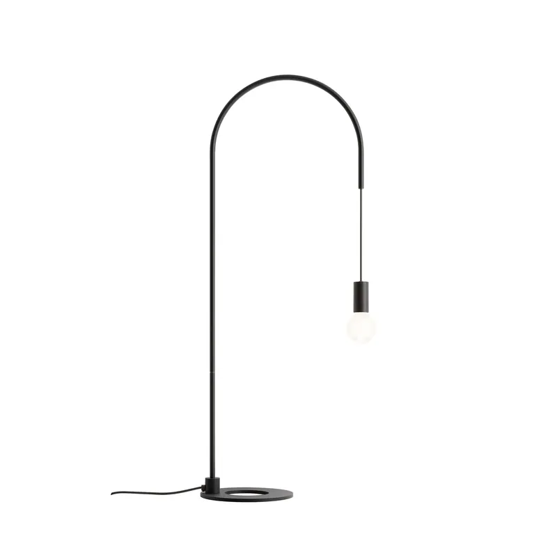 Zafferano Lampada da Tavolo Filo H113,6 cm Nero Opaco Nuovo Arrivo