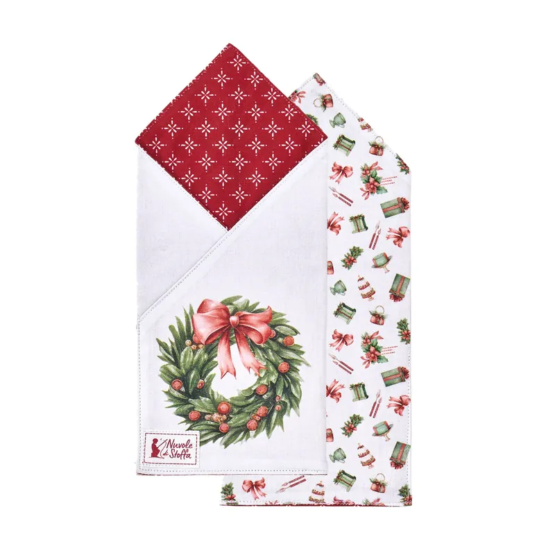 Nuvole di Stoffa Porta Posate Storia di Natale 29,5x13 cm Non Perdere